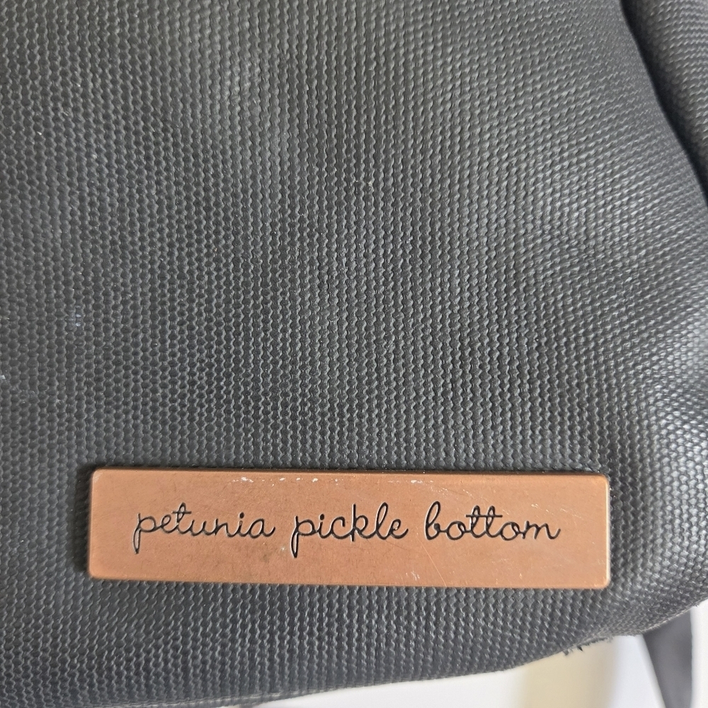 Petunia Pickle Bottom Meta Diaper Backpack in Black Matte Canvas - Picture 4 of 12